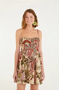 FARM VESTIDO CURTO FLORAL LIGIA