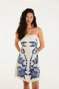 FARM VESTIDO CURTO COQUEIRO TROPICAL
