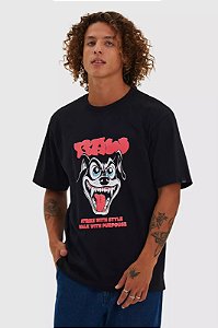BAW CAMISETA REGULAR MAD DOG PRETO