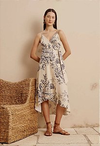 CACAY VESTIDO MIDI CACHECOUER ESTAMPADO MURERE