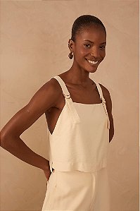 DRESS TO BLUSA ALÇA FIVELA BEGE CONCHA