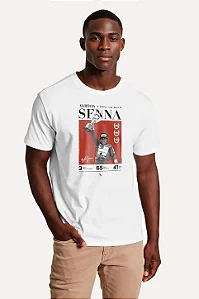RESERVA CAMISETA ESTAMPADA SENNA SIMPLY THE BEST WHITE