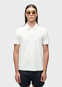 OSKLEN POLO SLIM ATOALHADA MC OFFWHITE