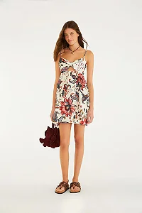 FARM VESTIDO CURTO BOHO DE MAR