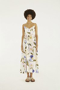 FARM VESTIDO CROPPED FLORAL LOLA