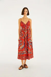 FARM VESTIDO LONGO SONHO DE PAVAO