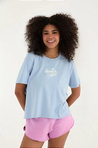 FARM ETC T SHIRT PRAINHA SILK FARM RIO AZUL