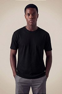 RESERVA CAMISETA REGULAR WAFFLE PRETA