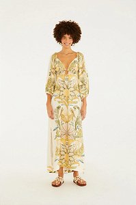 FARM VESTIDO CROPPED JARDIM DE MAR