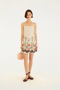 FARM VESTIDO CURTO SONHO DE MORANGO