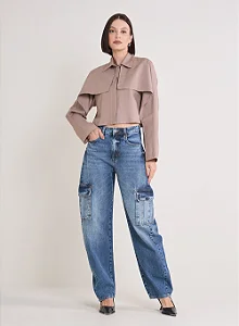 FORUM CALCA JEANS BARREL 40 INDIGO