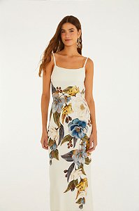 FARM VESTIDO MIDI JARDIM GUANABARA