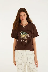FARM TSHIRT FIT BURRO QUANDO FOGE
