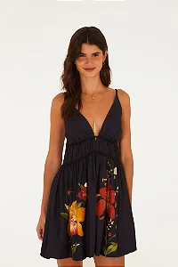 FARM VESTIDO CURTO FLORAL DIVA