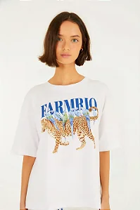FARM TSHIRT AMPLA ONCA PASSAROS