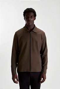 DOCTHOS JAQUETA SLIM POLIAMIDA 002 MARROM