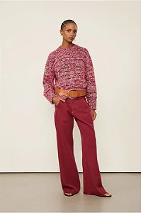 ANIMALE CALCA DE SARJA VERMELHO WING