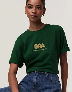 SHOULDER T-SHIRT BORDADO BRASIL