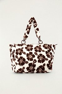 FARM ETC TOTE FLEECE G HIBISCUS OFF WHITE