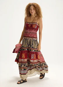 CANTAO VESTIDO ESTAMPADO RAVENA