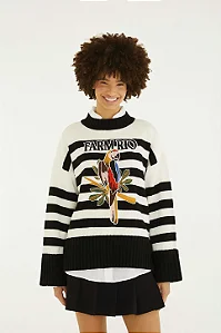 FARM PULL TRICOT COM BORDADO