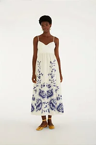 FARM VESTIDO CROPED NARA FLORAL