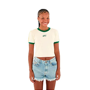 FARM CAMISETA BABYLOOK VIES ETC BRASIL OFF WHITE