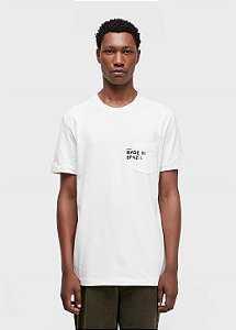 OSKLEN T SHIRT POCKET MADE IN BRAZIL OFF WHITE