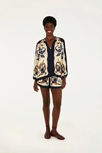FARM SHORT FLORAL MAYE BEGE E