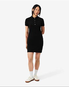 LACOSTE VESTIDO FEMININO POLO SLIM FIT EM MINI PIQUE STRETCH