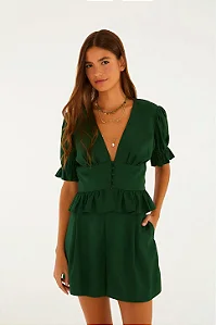 FARM BLUSA DECOTE VERDE ESTANDARTE