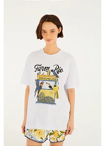 FARM T-SHIRT MEDIA CHAVEIRO FARM RIO