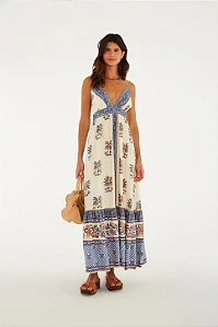 FARM VESTIDO CROPPED ESTAMPADO LUNA