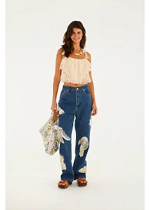 FARM BLUSA ARTESANAL BABADOS