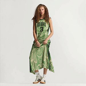 ADIDAS ORIGINALS VESTIDO ADIDAS X FARM RIO PREMIUM CREW GREEN