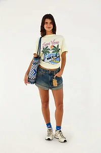 FARM T SHIRT IPANEMA ONDA ETC AMARELO
