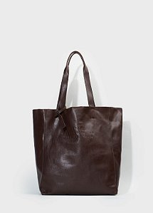 OSKLEN BOLSA TOTE E LEATHER LARGE CAFE