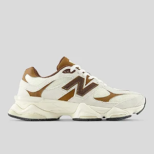 NEW BALANCE TENIS NB 9060 UNISEX MARROM E BRANCO OFF