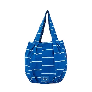 FARM ETC BOLSA SHOP BAG LISTRAS SALTADAS AZUL