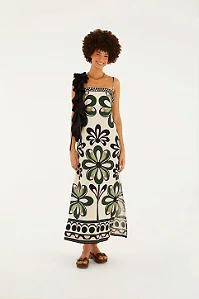 FARM VESTIDO CROPPED ALCA ESTAMPADO FLORARA