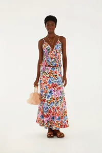 FARM SAIA CROPPED ESTAMPADA FLORABELA