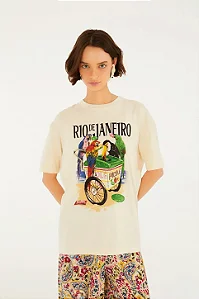 FARM T-SHIRT MEDIA PASSAROS COM PICOLE