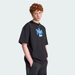 ADIDAS ORIGINALS CAMISETA CLAY TREFOIL BLACK