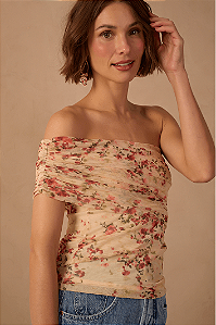 DRESS TO BLUSA TULE ESTAMPA CEU DE PETALAS