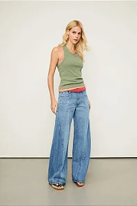 ANIMALE CALCA JEANS COS DESCONSTRUIDO
