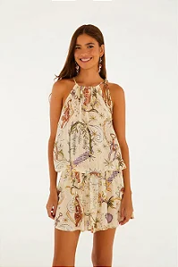 FARM VESTIDO CURTO TROPICAL MISTICO