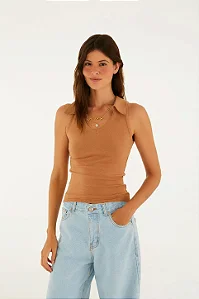 FARM BLUSA GOLA POLO TRICOT
