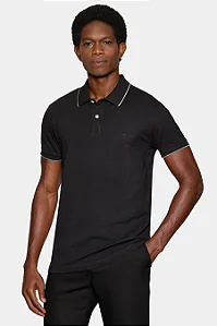 ARAMIS POLO MANGA CURTA CLASSIC 1 FRISO PRETO