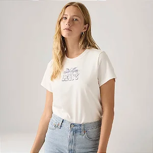 LEVIS CAMISETA GRAPHIC FAVORITE MANGA CURTA OFF WHITE