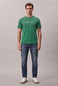 CALVIN KLEIN CAMISETA MANGA CURTA COMMITTED TO THE ENVIRONMENT VERDE